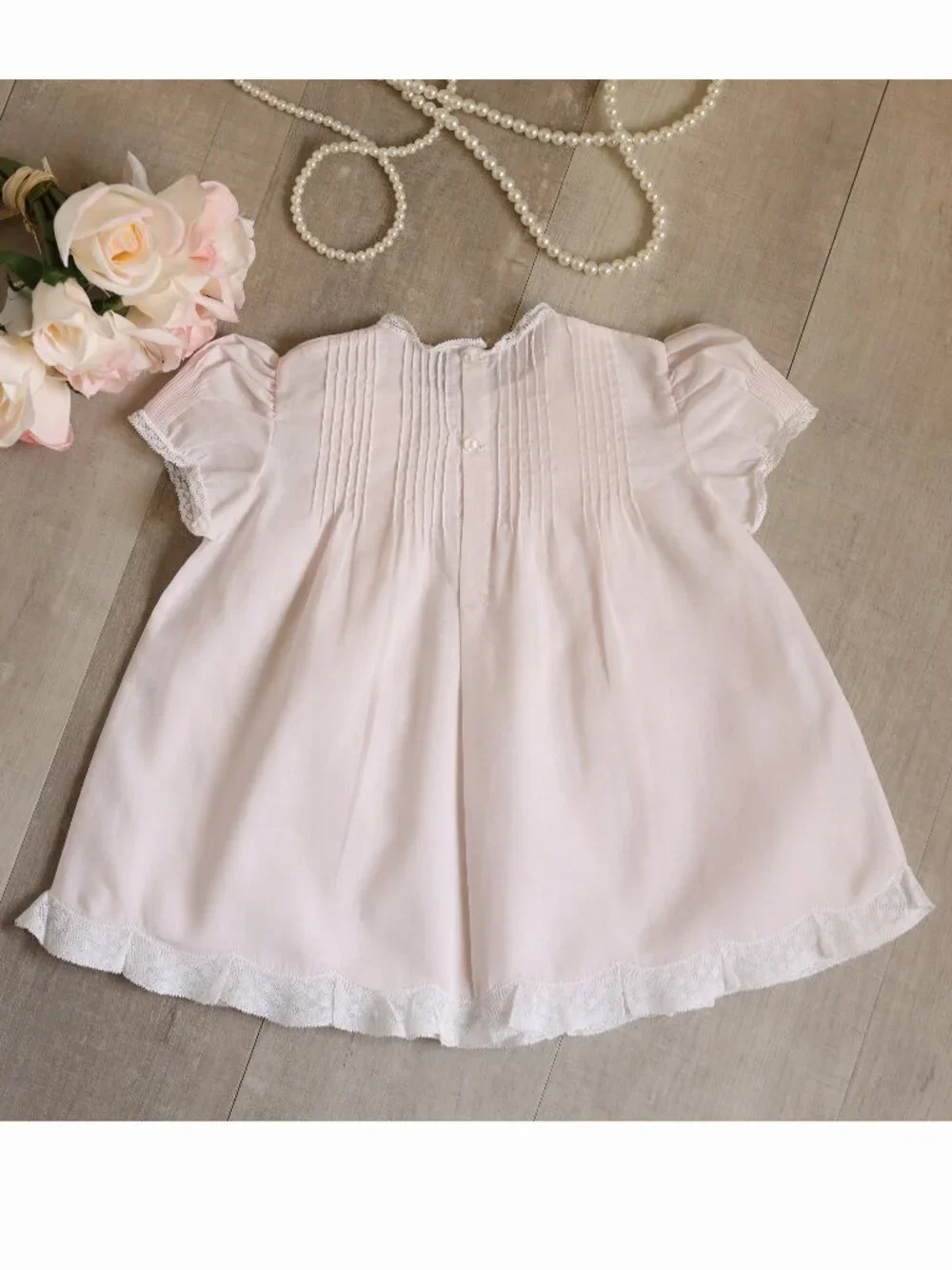 Pink Vintage Heirloom Slip Dress Feltman Brothers Rare Design Fits Size 6 Months